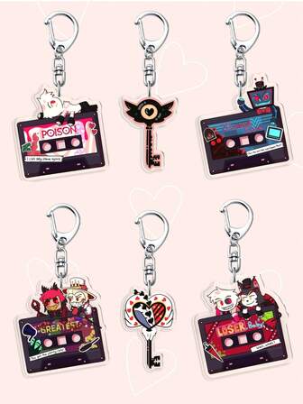 1pc Bizarre Adventure Acrylic Keychain, Anime Backpack Charm, Cute Cartoon Bag Charm Perfect Gift For Holidays, Birthdays