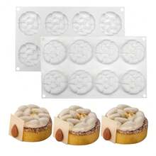 Mostsom Chocolate Almonds Molds Silicone 8 Cavities Chocolate Candy Fondant Mold Mould For DIY Baker Soap Mold (Almonds G1_11.8x6.88x0.72inch),AlmondsG1_11.8x6.88x0.72inch - 杏仁G1_11.8x6.88x0.72英寸 - 查看 3