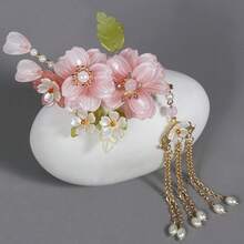 Hanfu Hair Accessories Side Hair Comb Clip Earrings Headwear For Hanfu Style Outfits - 2(2) - 查看 5