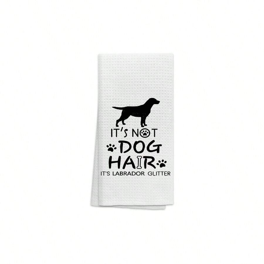 It's Not Dog Hair It's Labrador - Toallas de cocina absorbentes con purpurina, toallas de cocina, divertidas toallas de mano para perro, toalla de cocina para decoracin de bao, amantes de los perros, regalos para nias - Color -7 - Ver 1