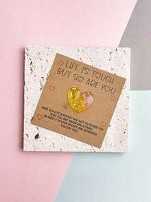 9张/7张/1张 暖树脂口袋拥抱卡 - 内含励志卡片，完美适用于生日、婚礼、情人节及其他场合 - 贴心小礼物，传递鼓励与祝福，是馈赠亲朋好友的理想之选 - 多色 - 查看 12