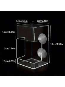 1pc Acrylic Transparent Fish Feeder Ring, Floating & Fixed Fish Feeding Ring, Aquarium Feeder,Self-Lifting Floating Fish Feeder - Transparent Floating Food Dispenser For Precise Feeding Control, Suitable For All Aquarium Sizes, Prevents Contamination, Saves Time And Energy, Aquarium Feeding Solution, No Batteries Required - Multicolor - View 8