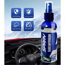 Multifunctional Long-Term Anti-Fog Spray, Universal For Car Glass Helmets, Quick Removal Of Windshield Interior Window Fog, Mirror Glasses, Clear And Translucent Reflective Surface - 3pcs - View 5