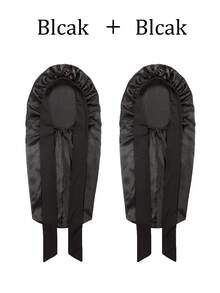 奢华缎面真丝睡帽 - 可调节舒适抽绳，真丝睡帽，缎面睡帽，桑蚕丝睡帽，加厚吹风帽，适合秋冬季节、日常佩戴、护发、化妆、烹饪、睡眠、旅行、度假。另有毛巾款，适用于美容院、酒店、运动、居家等场合，可用作毛巾、护肤吹风巾。