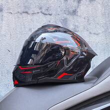 翻盖式摩托车头盔 全盔 时尚动感图案 四季皆宜 冬季保暖 男女通用 圣诞节礼物、生日礼物 - HF-909DV - 查看 19