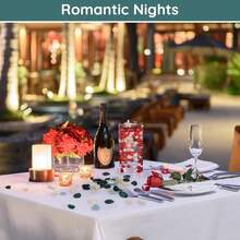 Silk Rose Petals Wedding Aisle Scatter Flower Petals For Valentine's Day Engagement Party Dinner Event Bridal Shower - Màu xanh lá cây đậm - Xem 4