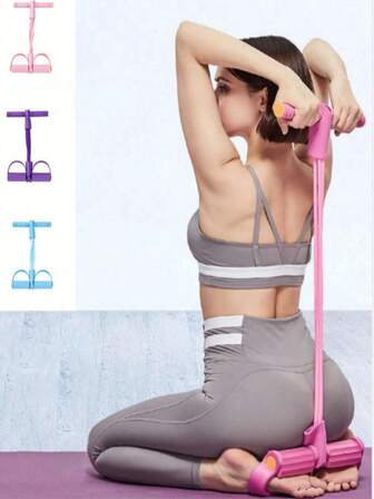 1 Foot Pedal Resistance Band, Waist Slimming Resistance Rope, Exercise Resistance Rope, Fitness Resistance Band, Body Shaping Resistance Band, And Flying Swallow Auxiliary Device