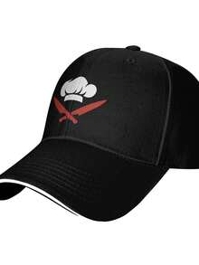 Funny Chef Design Cooking Lovers Culinary Chef Casual Trucker Sandwich Baseball Cap In Black For Men Hat - Black - View 2