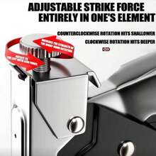 【四合一碳钢钉枪】四合一多功能碳钢钉枪 | 无需电池（不含钉子，钉子需另行购买），适用于T/U/I/N型钉书钉 - 彩色 - 查看 5