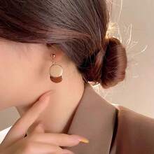1 Pair Maillard High-End Earrings - Minimalist Light Luxury Dangles, Elegant Niche Design Studs - Đầy màu sắc - Xem 3