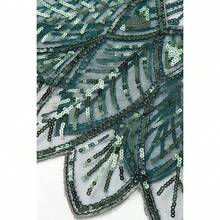 Shawl Wraps Sequin Beaded Evening Cape Bridal Shawl - 墨綠色 - 查看 7