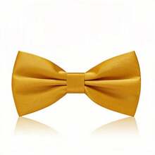 1pc Men's Adult Bow Tie, Classic Fashion Satin Formal Wedding Party Adjustable Bow Tie, Plaid Multi-Color Clip-On Bow Tie, Wedding Necktie Accessory - Multicolor - View 7