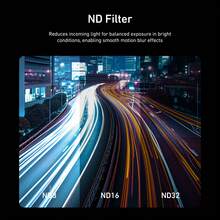 TELESIN Filter Kit For Osmo Action 6 – VND 2–32 Variable ND, CPL UV Lens Filters, HD Optical Glass/Multi-Coated Filters Set, Action 6 Accessories For Travel, Sports & Cinematic Video - CPL VND UV Set - View 9