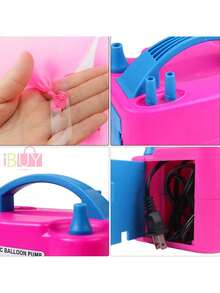 Inflador de globos eléctrico, soplador de globos, inflador de globos multifunción, inflador de globos portátil, inflador de globos, inflador de globos eléctrico, bomba eléctrica, inflador de globos, inflador de globos eléctrico portátil de doble boquilla, bomba de aire eléctrica para inflar globos, herramienta que puede inflar dos globos al mismo tiempo, fácil de usar, fácil de transportar, suministros para fiestas, adecuado para fiestas, bodas, regalos, Navidad, decoraciones de Halloween (rosa rojo) - Rosa Roja - Ver 9