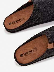 Men's Prophylactic Slippers Inblu SI000025 Dark Grey - Comfortable Slippers With Leather Insole Gray Blue - Grey - View 4