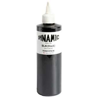 8盎司（240毫升）专业黑色纹身墨水，用于勾勒轮廓、阴影和混合，高品质黑色纹身用品