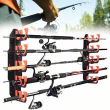 Wall Fishing Rod Holder Wall Fishing Rod Storage Rack Quick-Release Stick Latest - Black - View 1