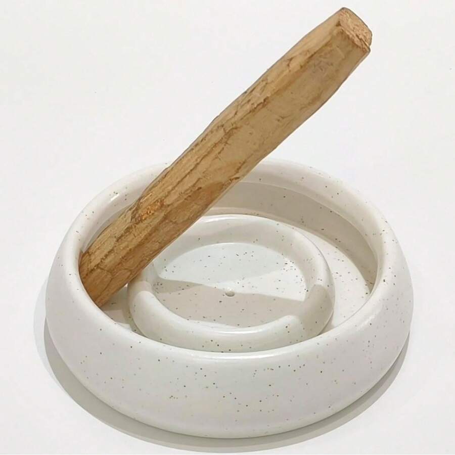 Palo Santo Holder, 4 Incense Holder Sticks, Handmade Palo Santo, Incense (White) - Green - View 1