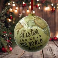 1 peça de enfeite de Natal transparente em forma de bola de penas, "Tenho um anjo no céu", enfeite memorial para pai, mãe, avó e avô, enfeite de Natal para pendurar na árvore de Natal em memória de um ente querido falecido. - Multicolorido - Ver 19