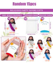 10/20/40 件迷你耶稣公仔耶稣爱你耶稣玩具小耶稣公仔捉迷藏周日派对礼物（颜色随机）微型耶稣、基督教玩具、小玩具、基督教玩具、圣诞礼物、派对礼物、圣诞节、耶稣、玩具、圣诞节、耶稣、玩具、耶稣公仔、恶作剧礼物、圣经书、耶稣>毛绒、微型人物、恶作剧玩具