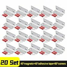 超薄磁性柜门吸扣 - 强力磁性粘合剂，适用于橱柜、抽屉、家具面板，顺滑轻柔地关闭，是家居收纳的理想之选 - 彩色 - 查看 8