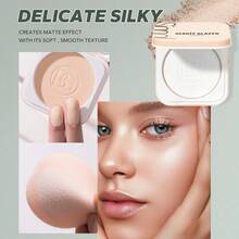 beauty glazed 24小时持久透明定妆粉，控油哑光粉底，有效遮盖毛孔和细纹，附赠粉扑和镜子 - #101 - 查看 3