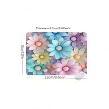 1 pezzo Tappetino per mouse carino e divertente, tappetino da scrivania quadrato con base in gomma antiscivolo, tappetino per mouse portatile mini adatto per computer portatile, adatto per ragazze e ragazzi, ufficio, casa, studio e gaming, 21x26x0,2cm