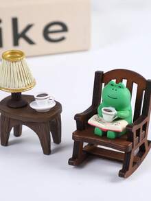 Gentle And Warm Cute Frog Figurine, Suitable For Home, Bedroom, Office And Living Room Decor, Also Can Be Used As Birthday Gift - Multicolor - View 10