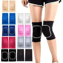 这款多功能运动护膝套装包含两副护膝，为健身、运动和户外活动（徒步、跑步）提供缓冲支撑。加厚设计可减少膝盖冲击，弹力面料确保贴合舒适（运动时不会滑落）。非常适合运动员或任何需要在运动中保护膝盖的人士。专为健身房设计。 - 彩色 - 查看 6