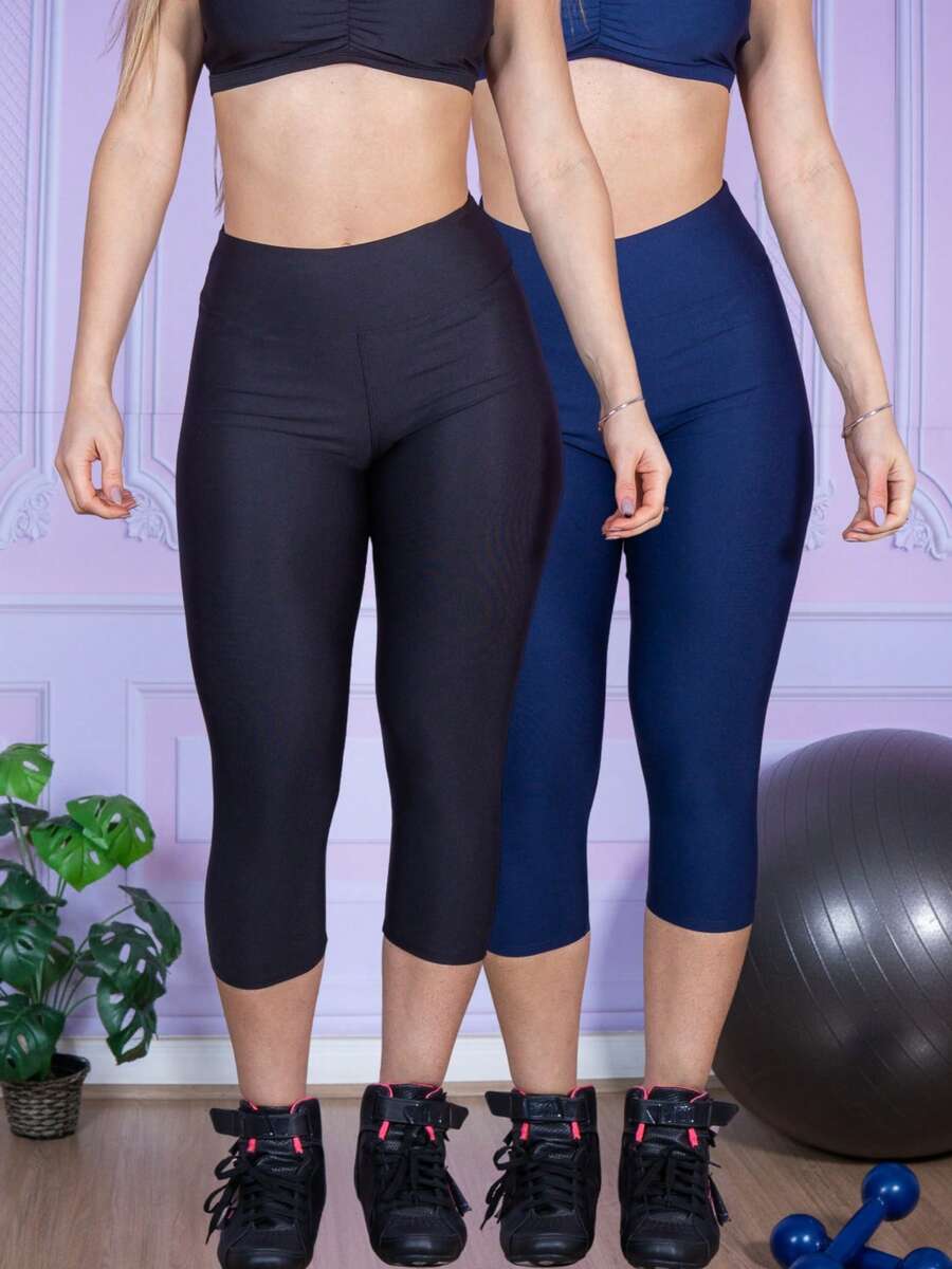 Women Sports Leggings - 藏蓝色 - 查看 1