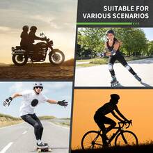 A Pair Of Short Motorcycle Gloves, Racing Gloves, Touchscreen Gloves, Winter Off-Road Protective Racing Gloves, Available In M, L, XL Sizes, Black And White Options, Suitable For All Seasons - White Short Style - View 7