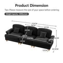 Sofas & Couches - Black - View 7