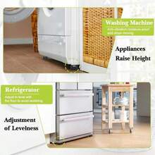Yookwutar 6 Pack Furniture Risers 6 Inch, Bed Risers Heavy Duty For Table Desk Couch Chair Sofa Cabinet Bed Frame Dorm, Square Table Leg Risers Lift Height 6", Black - ColorA - 查看 6