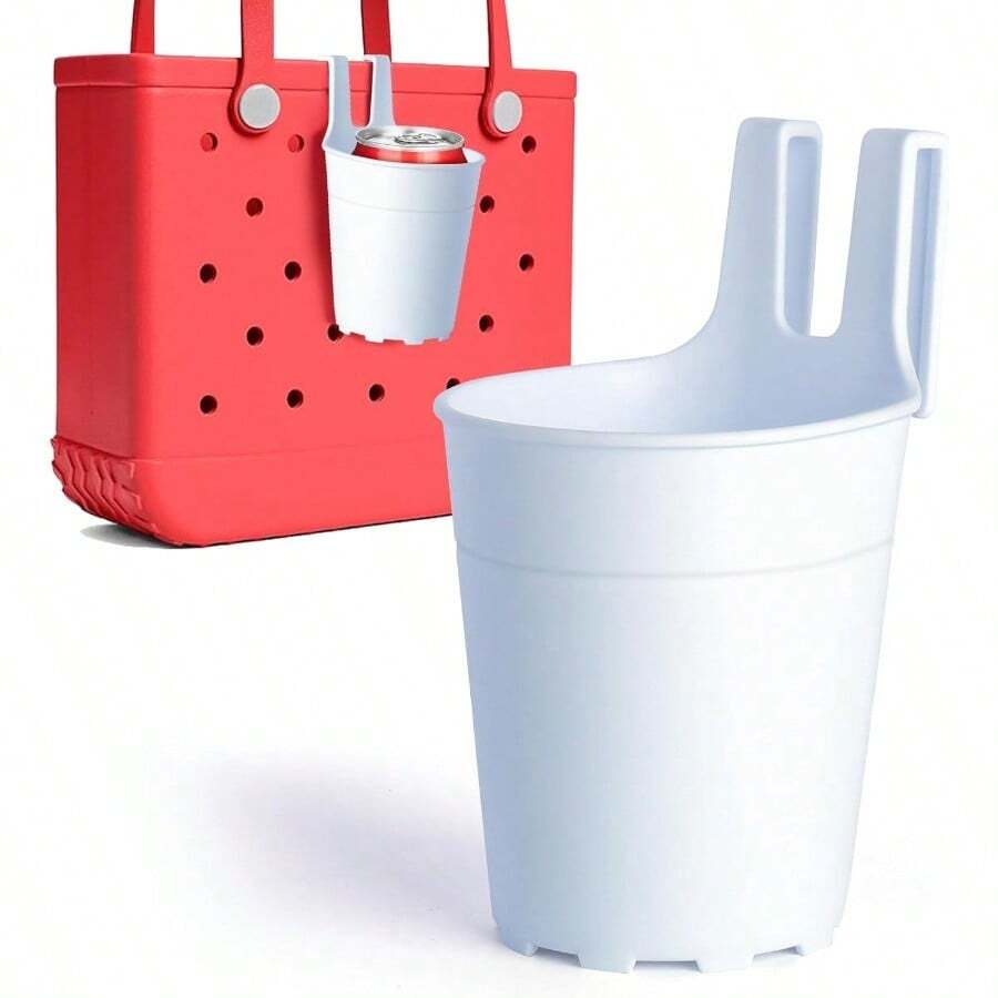 TTJM AIERSA Cup Holder For Bogg BagBeach Bag Drink Holder Attachment Water Bottle Holder For  Accessories - RedWhite - View 1