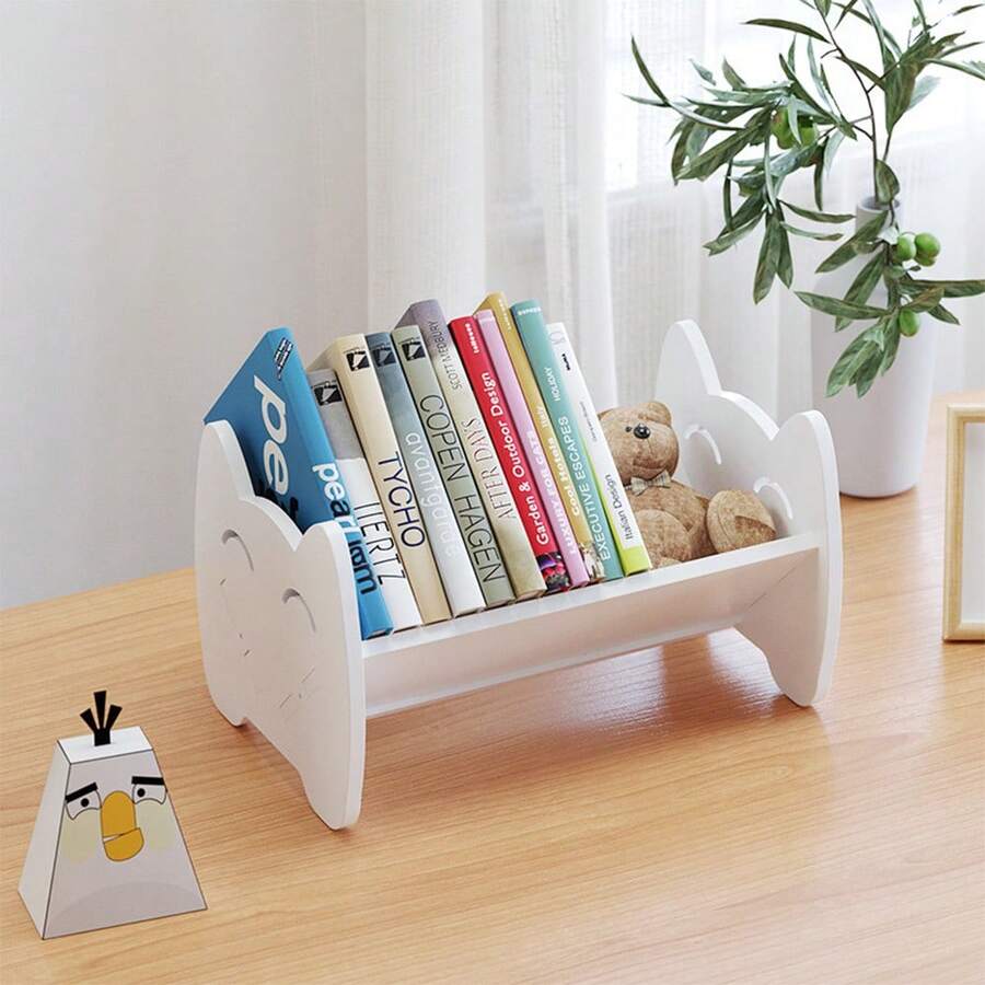 Desktop Bookshelf - White - View 1