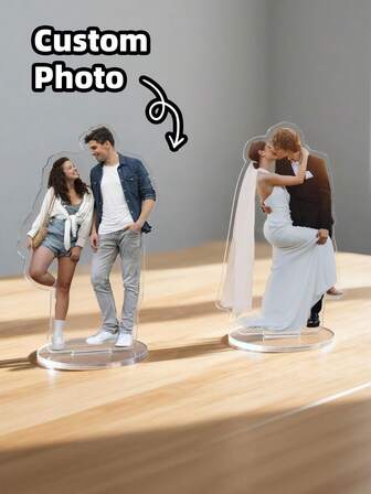 1-2ชิ้น สแตนดี้อะคริลิคแบบกำหนดเอง รวมถึงสแตนดี้อะคริลิคภาพบุคคลแบบกำหนดเอง, สแตนดี้อะคริลิคคู่รัก และสแตนดี้อะคริลิครูปภาพที่ปรับแต่งได้ สิ่งเหล่านี้คือของตกแต่งวันวาเลนไทน์, ของขวัญวันวาเลนไทน์ และของตกแต่งอะคริลิคสำหรับงานแต่งงาน สแตนดี้อะคริลิคที่ไม่เหมือนใคร, คุณภาพสูง, โรแมนติก และรื่นเริง เหมาะสำหรับคู่รัก, แฟน, แฟนสาว, เจ้าสาว และเจ้าบ่าว และเหมาะสมสำหรับวันวาเลนไทน์และงานเลี้ยงแต่งงาน