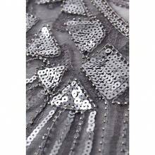 Shawl Wraps Sequin Beaded Evening Cape Bridal Shawl - Gray - View 5