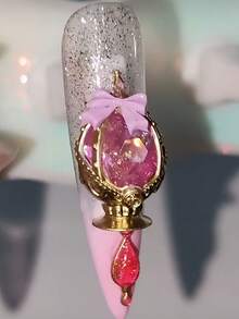 6pcs Nail Art Mold Set, Soulstone Texture Delicate 3D Nail Decorations, Transparent Silicone Molds - Clear - View 9