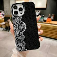 Vintage Lace Phone 16,15,14,13,12,11,Pro,,Plus,,XS,SE Anti Fall Black Matte Hard Bumper.Accessories. - z1 - 查看 9