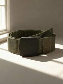 1/4/6pcs Outdoor Plastic Buckle Nylon Tactical Belt For Boy - Durable Woven Fabric Belt, Suitable For Sports And Training - Metal-Free Canvas Belt, Suitable For Daily Wear - Multicolor - View 4