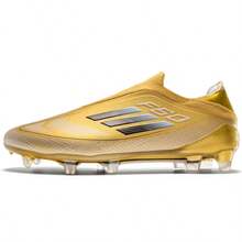 Men's Football Shoes, Women's Football Shoes, Unisex, Adult Low-Top AG/FG Cleats, Lightweight Professional Training Grass Outdoor Sports Shoes For Teens - Gold - View 6