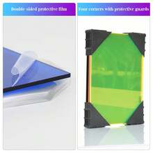 Chapas de acrílico coloridas com bordas cortadas a laser, ideais para placas de casamento, exposições de arte e decoração de casa.