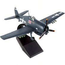 Fighter Jet Modelo 1/72 Escala Grumman F6F Hellcat Avin militar fundido a troquel para coleccin y regalo - Multicolor - Ver 1