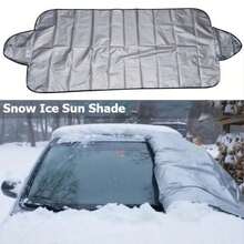 Easypie Selection 1pc Foldable Windshield Cover To Protect Your Car From Rain, Snow And Sunlight - Silver - View 2