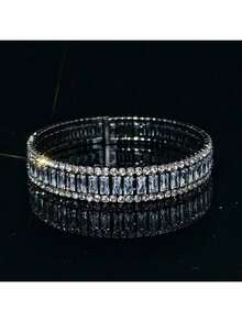 1pc 18K Gold Plated Copper Luxury Minimalist Style Bracelet For Women, Suitable For Daily Wear - Multicolor - View 9