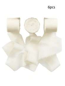 1/3 cuộn ruy băng chiffon tua rua thủ công DIY, kích thước 1,5 inch x 21 yard, thích hợp cho thiệp mời cưới, bó hoa cưới, gói quà, đồ thủ công DIY, làm nơ, trang trí tiệc. - Màu trắng sữa (mùi hương: lan Nam Phi) - Xem 11