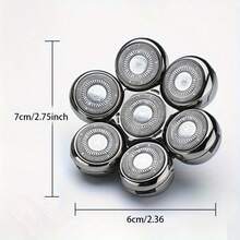 Men 7 Blade Razor Replacement Shaving Heads Floating Washable Electric 7D Shavers Trimmers Kit Cutter Blades