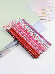 Valentine's Day Pencil, Sketch Pens, School Valentine Exchange Gifts, Valentine's Day Gifts, Valentine's Day Prizes, Class Game Prizes - Multicolor - View 2