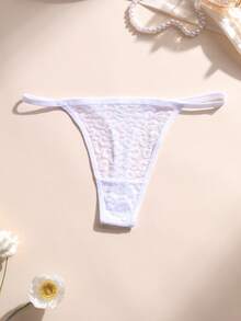 9条装女士性感蕾丝丁字裤低腰无痕豹纹G字裤内衣柔软舒适透气，适合瑜伽、运动和日常穿着 - 彩色 - 查看 8