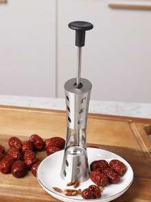 1pc/2pcs 304 Stainless Steel Ramadan Kitchen Tool, Manual Pitted Date Remover, Quick Press Pitted Date Clip, Essential Baking Tool For Maamoul Pastry During Eid - Multicolor - View 5